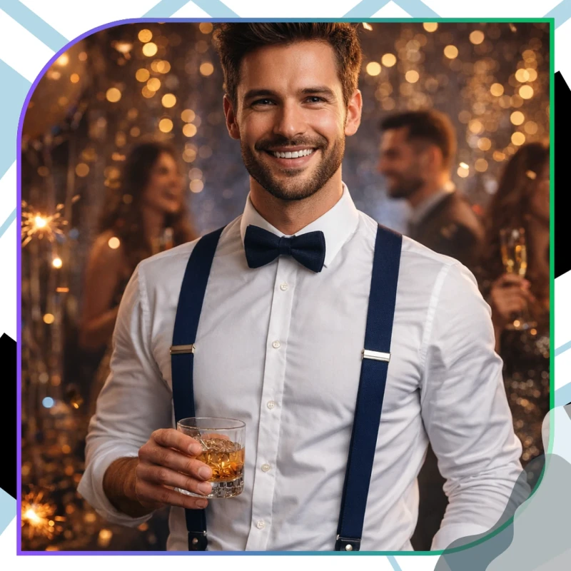 Szelki granatowe Męskie mocne do spodni 8.webp