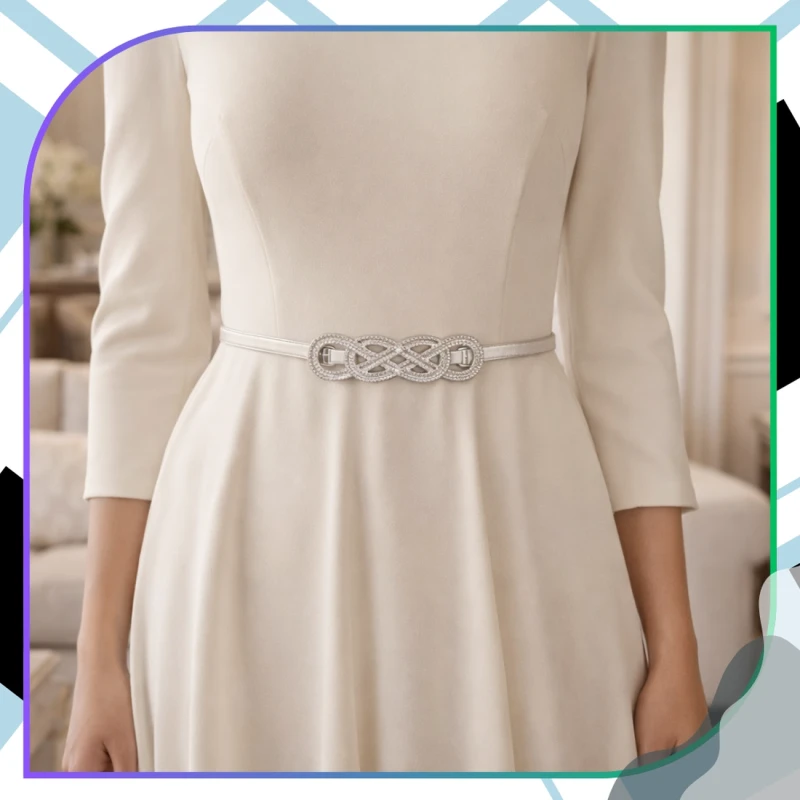 Srebrny Pasek Metalowy damski sprężynka pancerka 5.webp