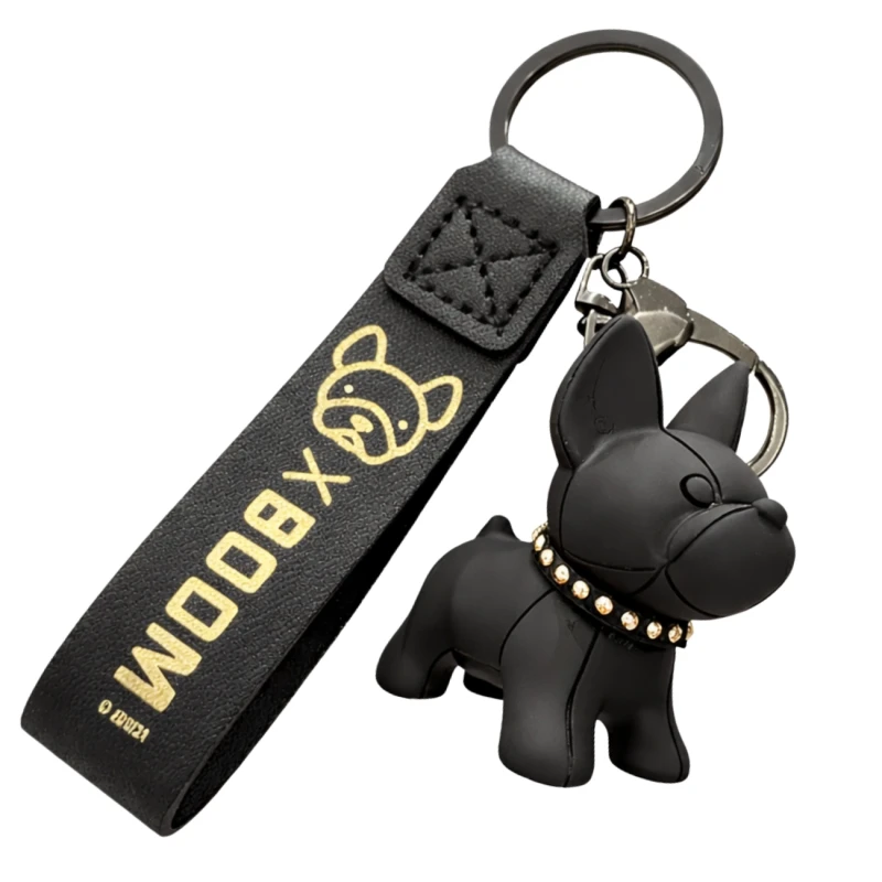 Brelok buldog do kluczy piesek pies zawieszka 4.webp