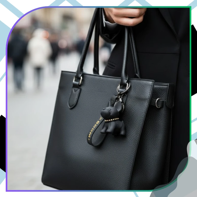 Brelok buldog do kluczy piesek pies zawieszka 6.webp