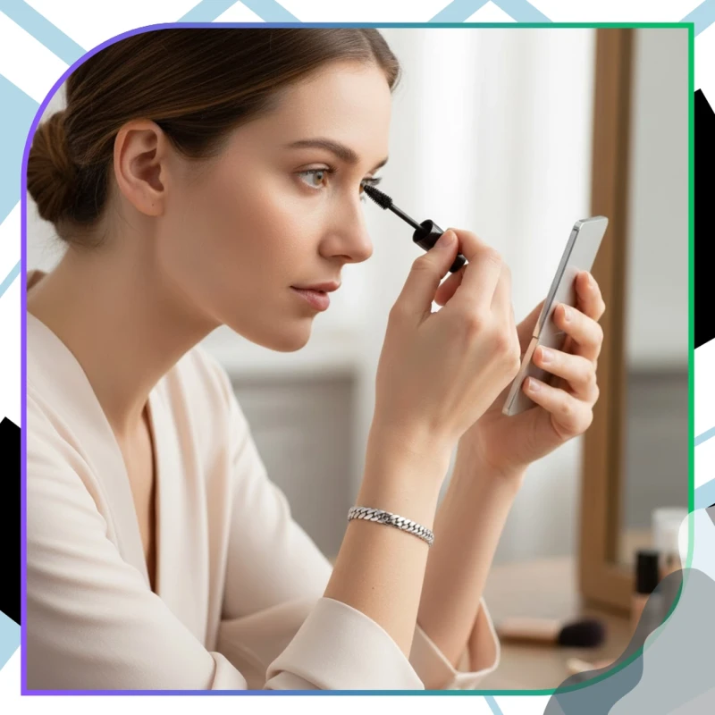 Bransoletka łańcuch srebrna stal chirurgiczna elegancka 7.webp