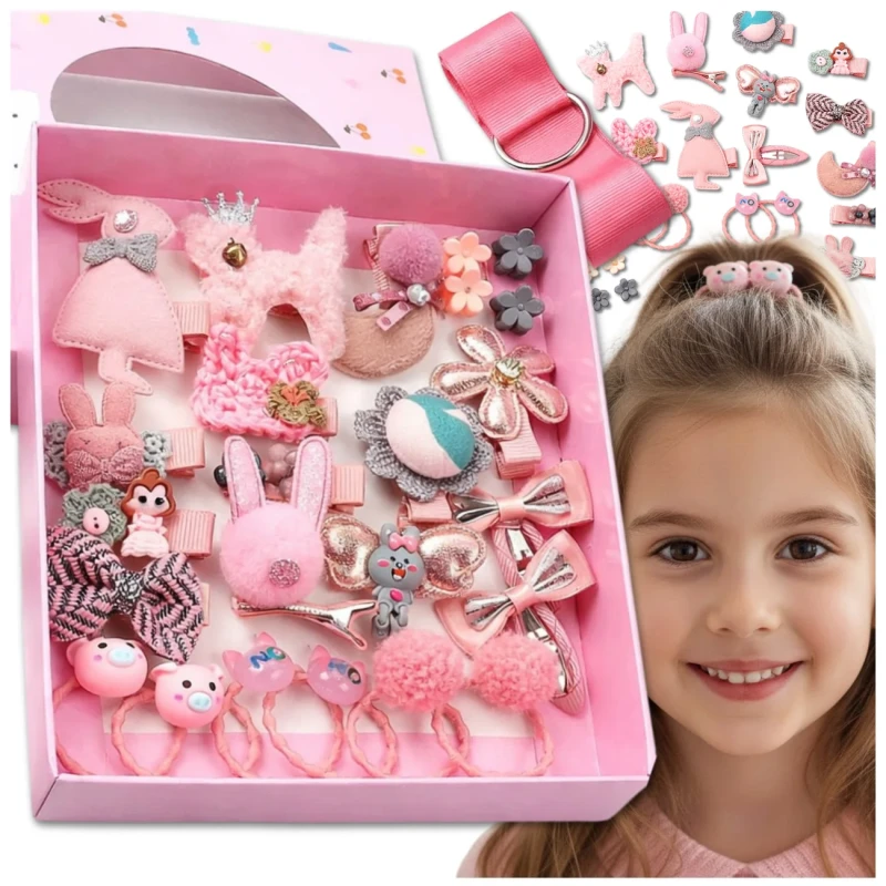 Komplet gumek do włosów dla dziewczynki dziecka 24szt 4.webp