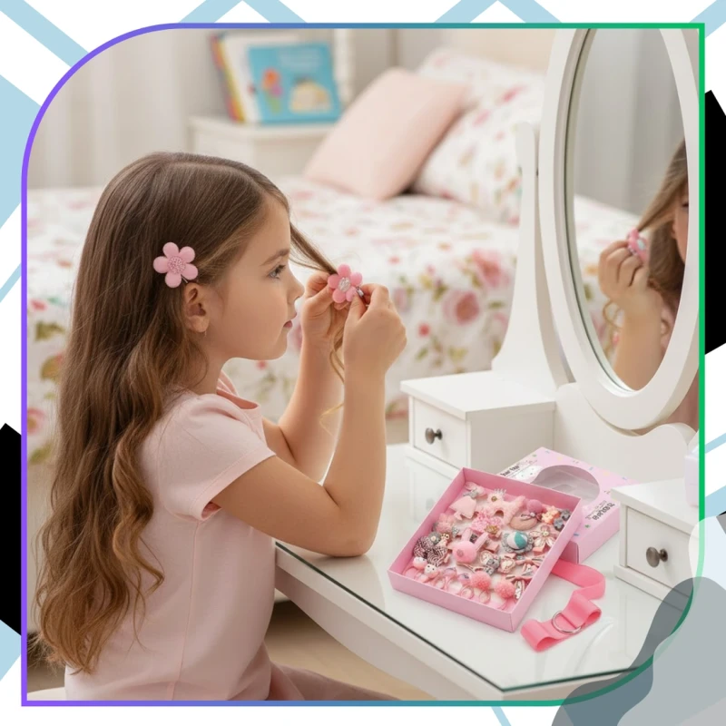 Komplet gumek do włosów dla dziewczynki dziecka 24szt 7.webp