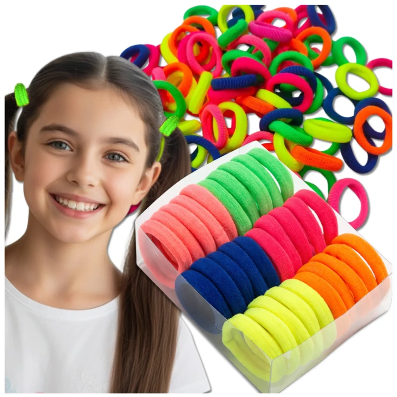 Zestaw frotek mocna gumka do włosów 30sztuk  3.webp