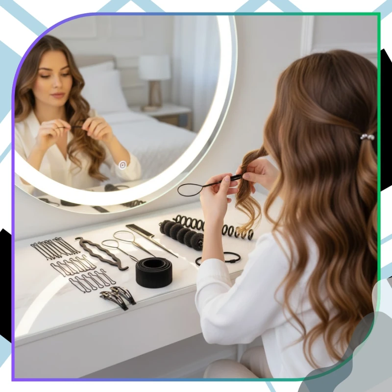 Wypełniacz do koka zestaw grzebień wsuwki  4.webp