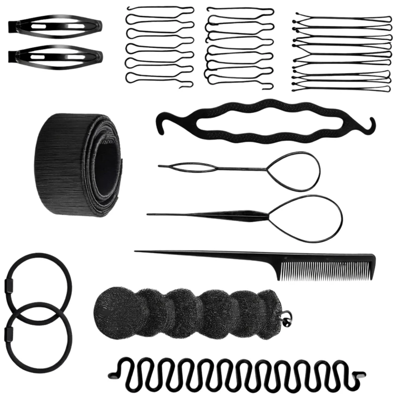 Wypełniacz do koka zestaw grzebień wsuwki  5.webp