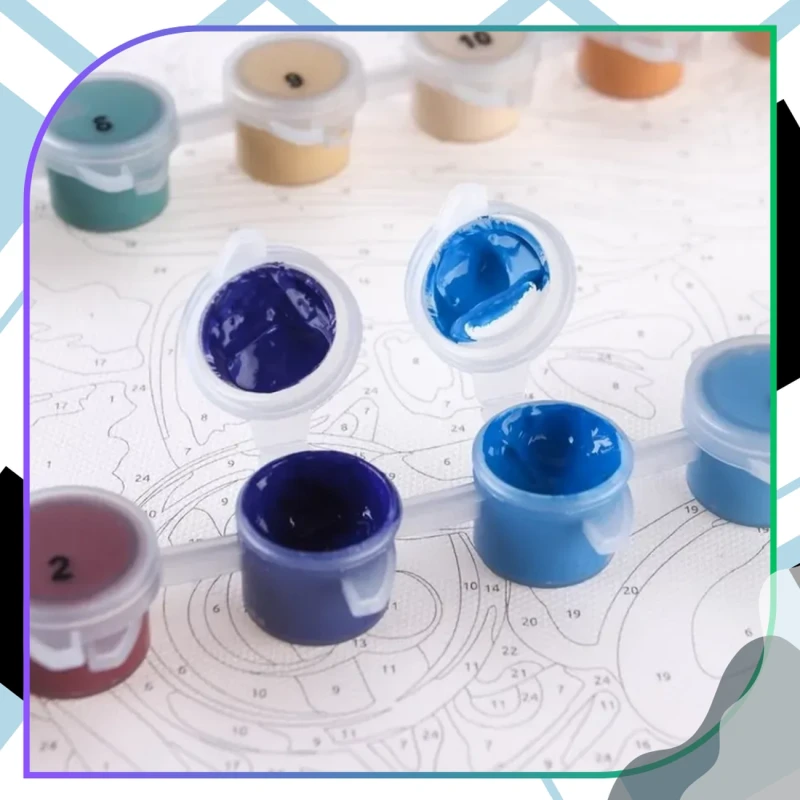 Malowanie po numerach z ramą 40 x 50cm obraz na płótnie Kosmiczna Postać Wakacje 7.webp