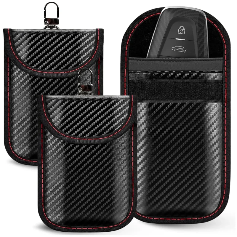 ANTYKRADZIEŻOWY Pokrowiec 2 szt na kluczyk do samochodu brelok 2.webp