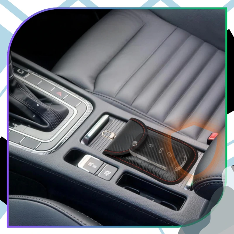 ANTYKRADZIEŻOWY Pokrowiec 2 szt na kluczyk do samochodu brelok 7.webp