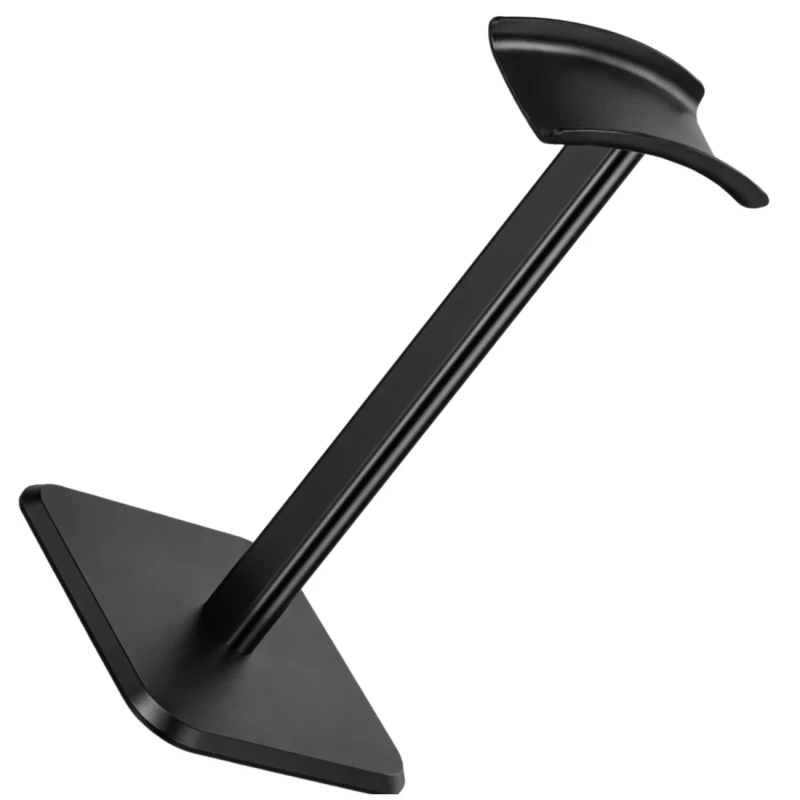 Stojak uchwyt na słuchawki uniwersalny przenośny stabilny biurkowy czarny 1.webp