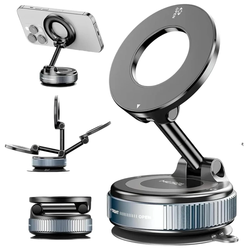 Magnetyczny mocny uchwyt samochodowy na telefon składany 360 stopnii2.webp