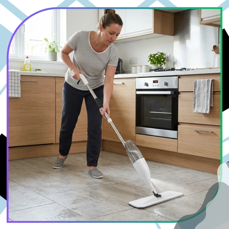 Mop ze spryskiwaczem spray płaski mikrofibra 3 sztuki wkłady6.webp