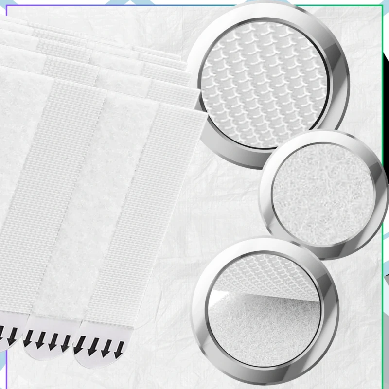 Rzepy samoprzylepne do wieszania obrazów 12 par paski montażowe 16x70 mm4.webp