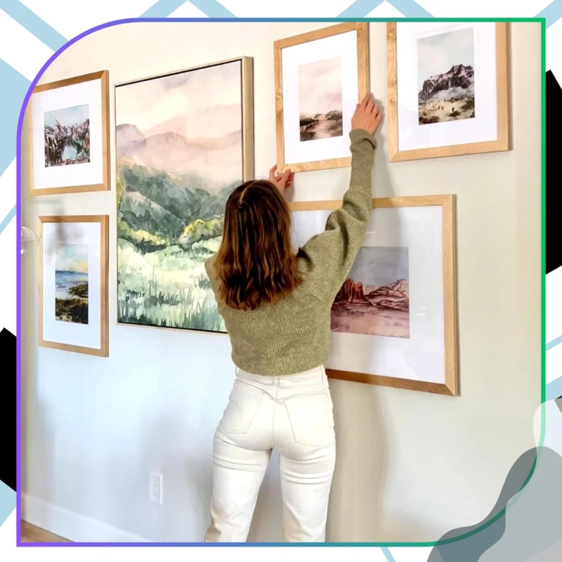 Rzepy samoprzylepne do wieszania obrazów 12 par paski montażowe 16x70 mm8.webp