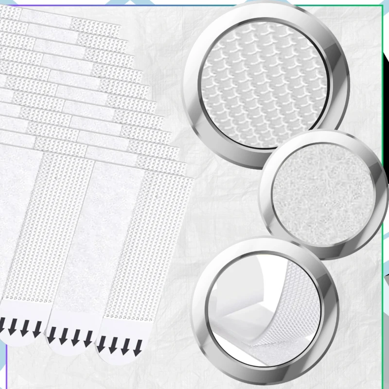 Rzepy samoprzylepne do montażu wieszania obrazów 24 szt 16 x 70 mm4.webp