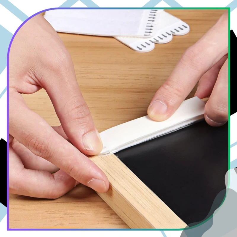 Rzepy samoprzylepne do montażu wieszania obrazów 24 szt 16 x 70 mm6.webp