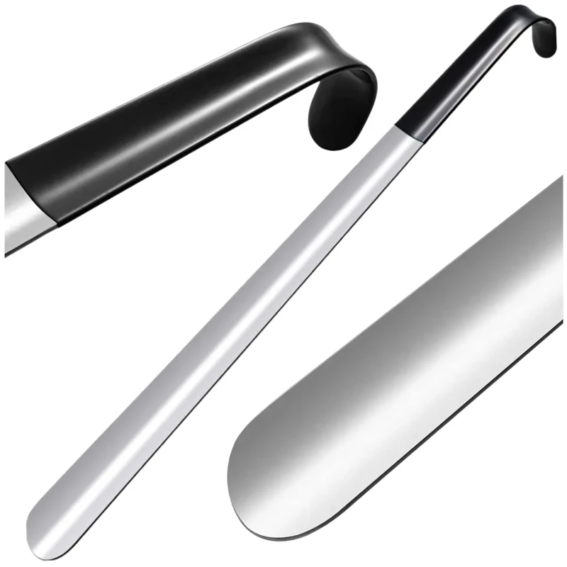 Łyżka do butów 42 cm stal nierdzewna zestaw 2 szt mocna długa do obuwia6.webp