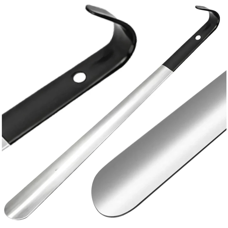 Łyżka do butów 42 cm stal nierdzewna zestaw 2 szt mocna długa do obuwia1.webp