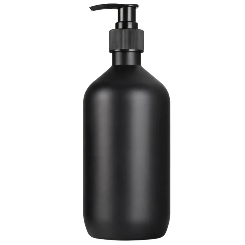 Dozownik na mydło 300 ml czarny mat butelka z pompką do kuchni lub łazienki1.webp