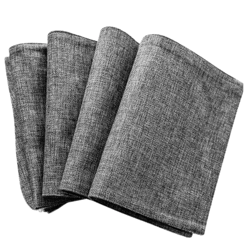 Lniane podkładki na stół mata stołowa antypoślizgowa zestaw 4 szt 48x33 cm1.webp