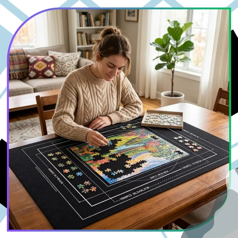 Mata do układania i przechowywania puzzli zestaw organizer puzzle 115x66 cm6.webp