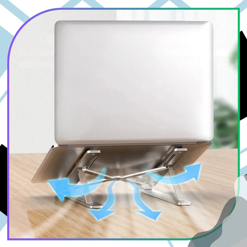 Składana podstawka pod laptopa regulowana stojak aluminiowy6.webp