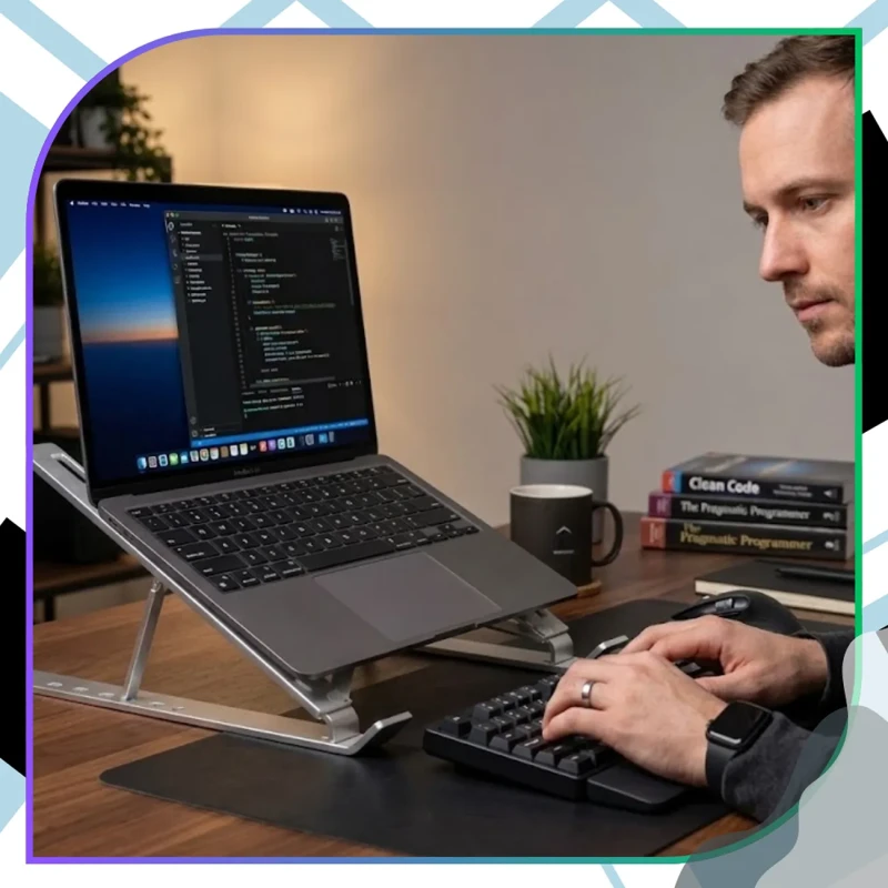 Ergonomiczna podstawka chłodząca do laptopa składana8.webp