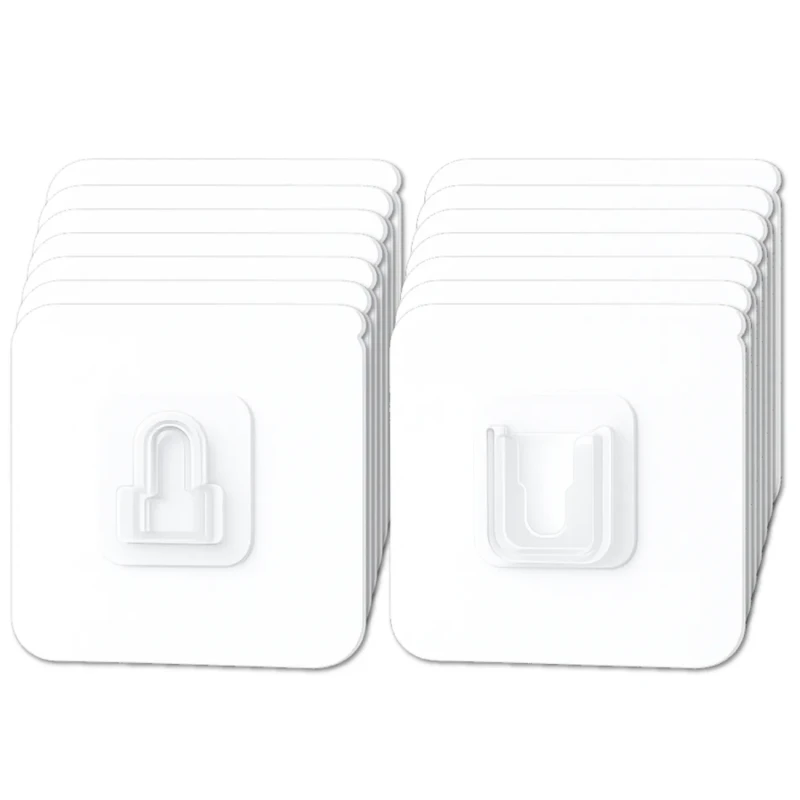 Samoprzylepny haczyk ścienny przezroczysty bez wiercenia1.webp