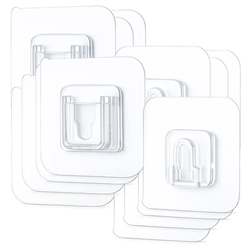 Samoprzylepny haczyk ścienny przezroczysty bez wiercenia4.webp