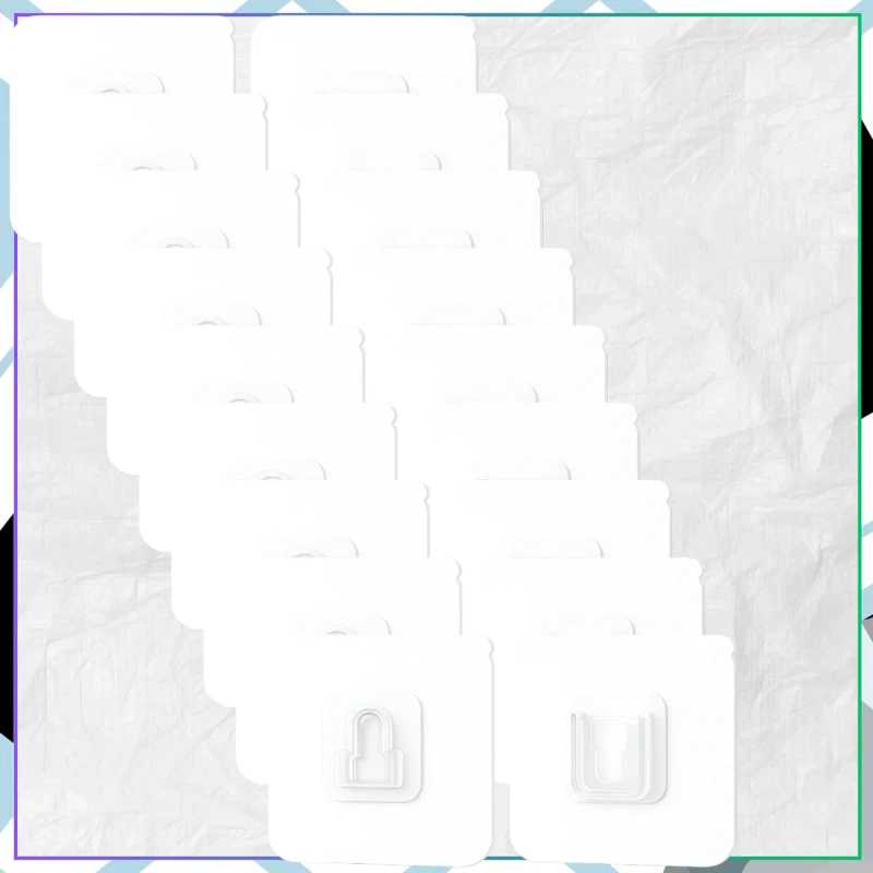 Samoprzylepny haczyk ścienny przezroczysty bez wiercenia5.webp