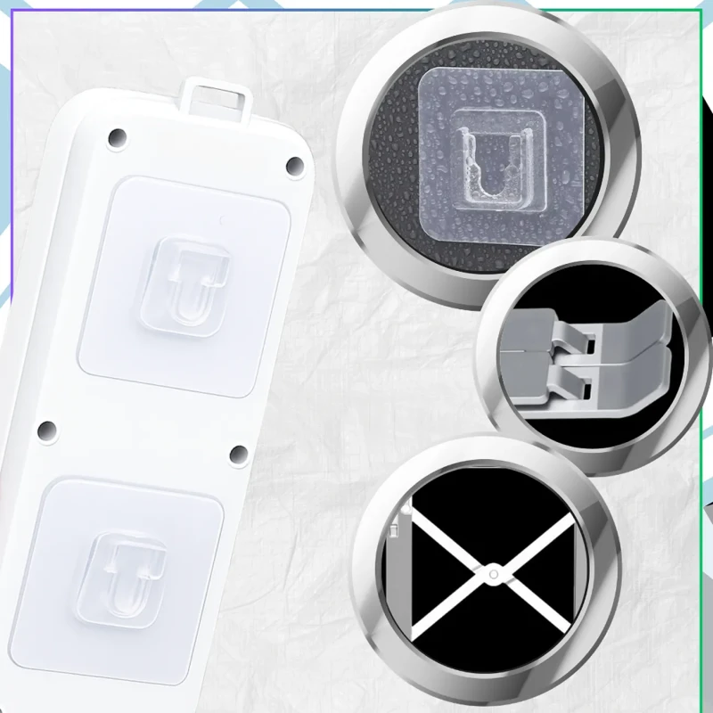 Samoprzylepny haczyk ścienny przezroczysty bez wiercenia6.webp