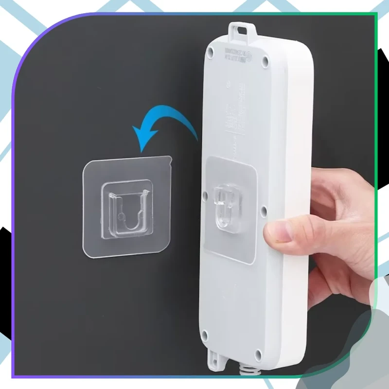 Samoprzylepny haczyk ścienny przezroczysty bez wiercenia7.webp