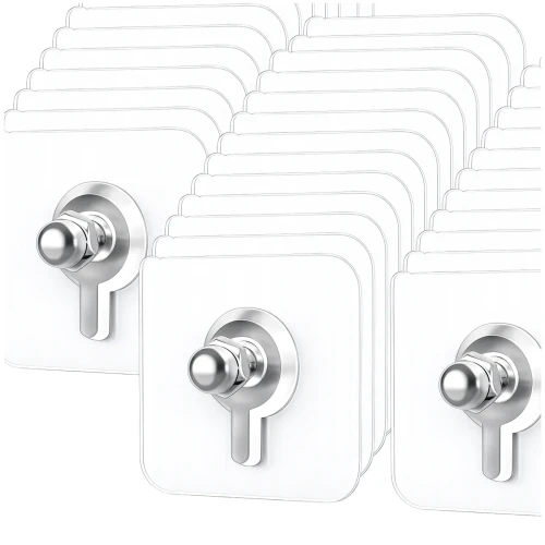 Haczyk ścienny mocny uchwyt 66 cm samoprzylepny PCV bez wiercenia