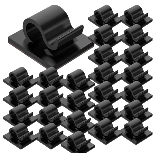 Samoprzylepne klipsy do kabli 3M – organizer przewodów zestaw 30 sztuk