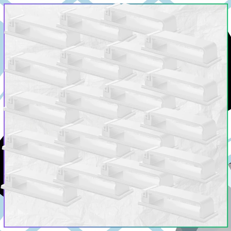 Zestaw 20 samoprzylepnych klipsów do kabli w kolorze białym4.webp