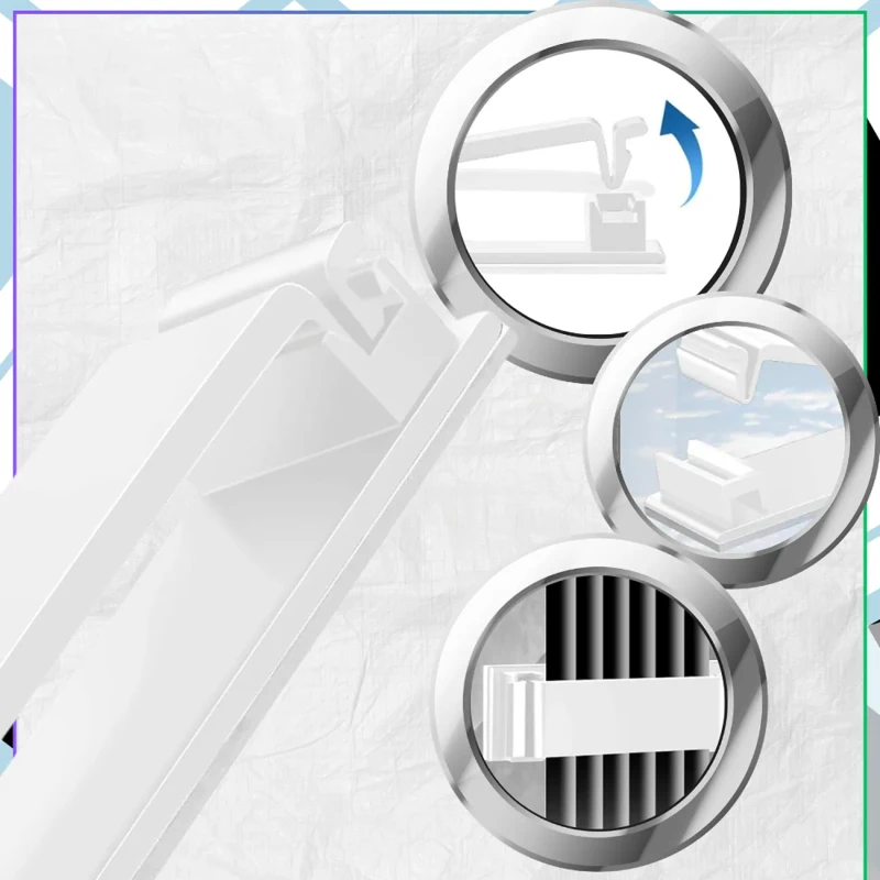 Zestaw 20 samoprzylepnych klipsów do kabli w kolorze białym5.webp