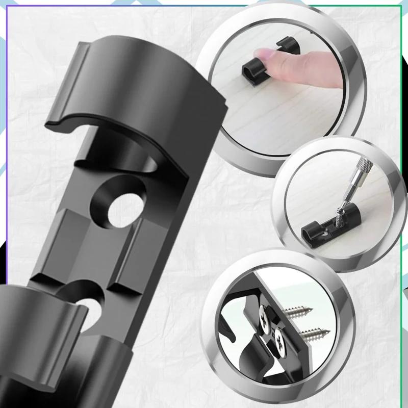 Klipsy kablowe samoprzylepne organizer przewodów biuro komputer 30 szt5.webp