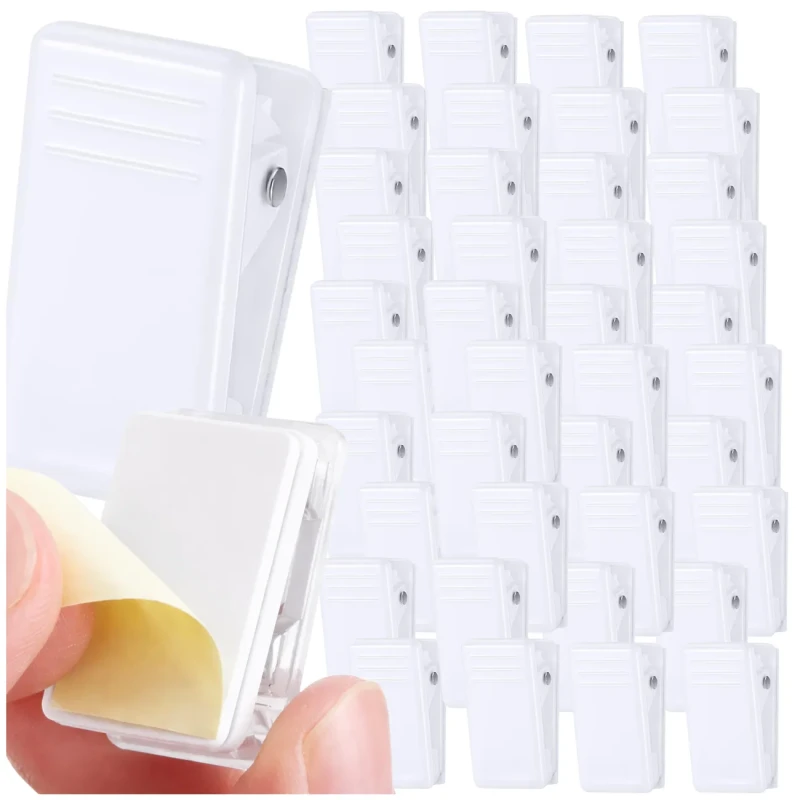 Uchwyty samoprzylepne klipsy na zdjęcia notatki biuro dom 50 szt3.webp