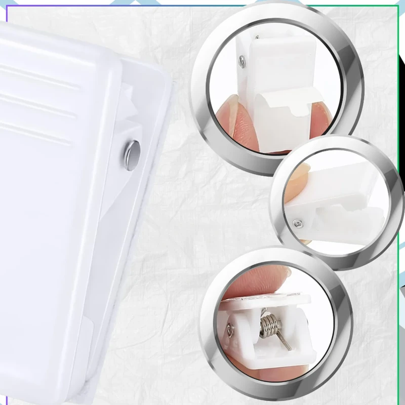 Uchwyty samoprzylepne klipsy na zdjęcia notatki biuro dom 50 szt6.webp