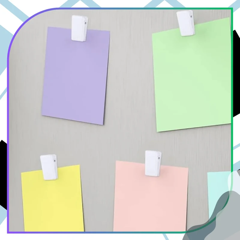 Uchwyty samoprzylepne klipsy na zdjęcia notatki biuro dom 50 szt9.webp