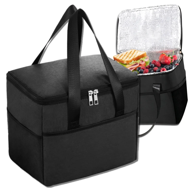 LUNCH BOX termiczna na jedzenie torba śniadaniowa pojemna2.webp