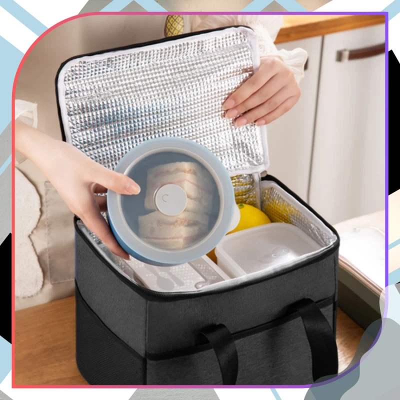 LUNCH BOX termiczna na jedzenie torba śniadaniowa pojemna9.webp