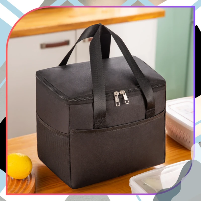 LUNCH BOX termiczna na jedzenie torba śniadaniowa pojemna10.webp