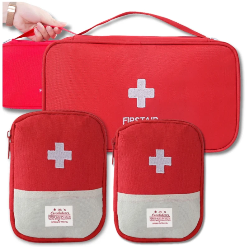 Apteczka medyczna na leki podróżna organizer zestaw 3 szt3.webp