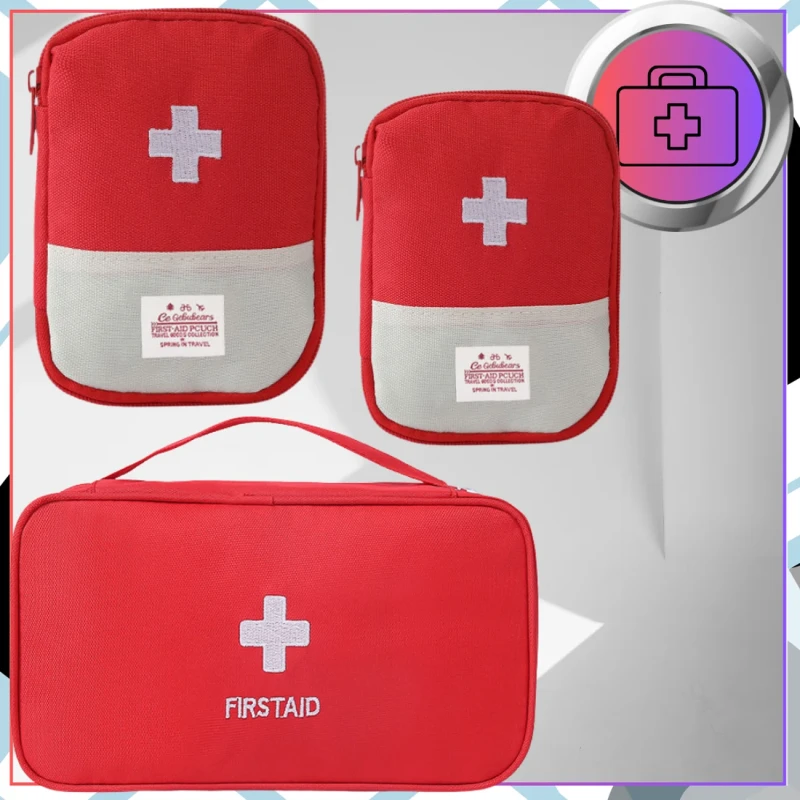 Apteczka medyczna na leki podróżna organizer zestaw 3 szt5.webp