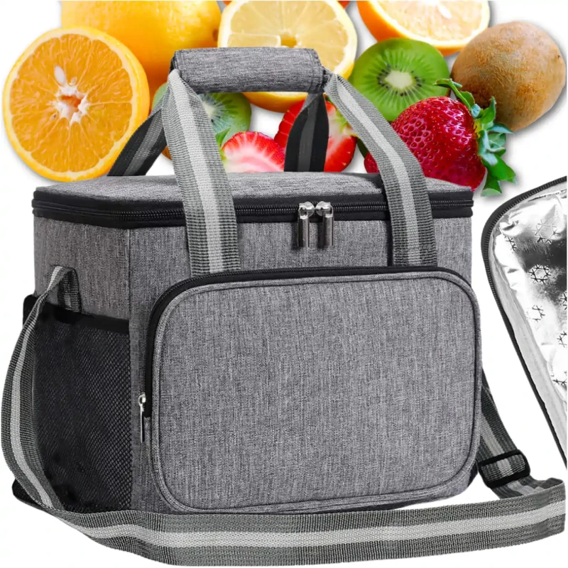 Torba LUNCH BOX termiczna pojemna na jedzenie śniadaniowa na ramię3.webp