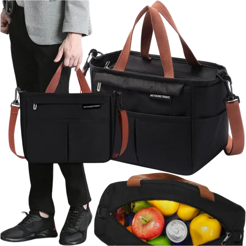 Torba LUNCH BOX termiczna pojemna na podróż jedzenie śniadaniowa4.webp