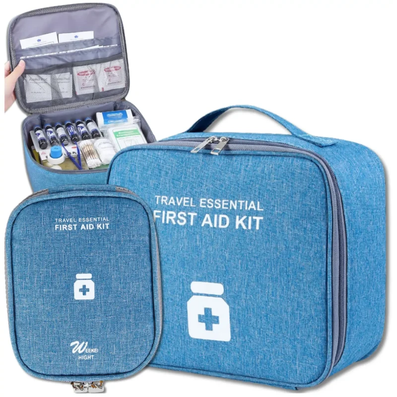 Apteczka kosmetyczka na leki podróżna organizer medyczna2.webp