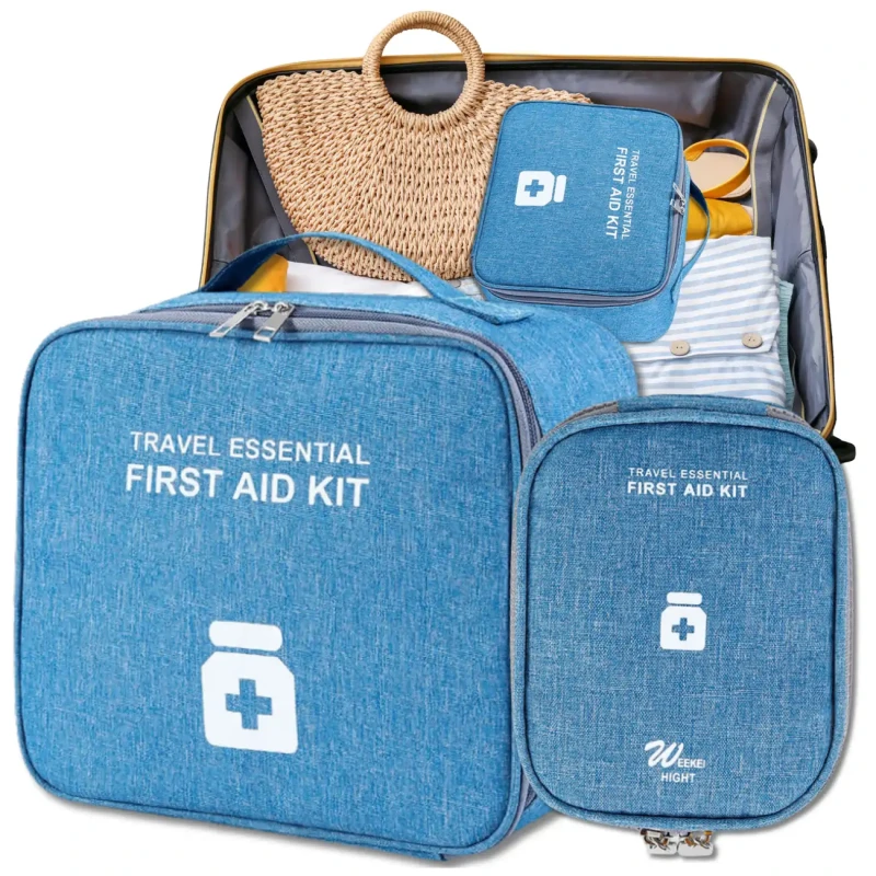 Apteczka kosmetyczka na leki podróżna organizer medyczna3.webp