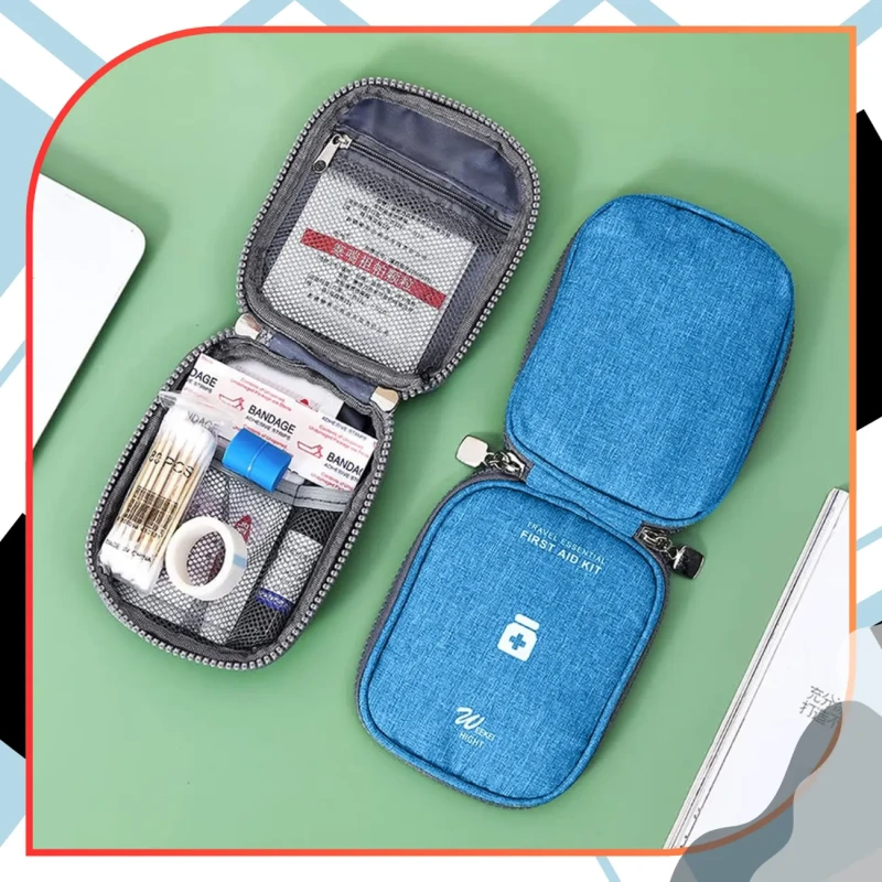 Apteczka kosmetyczka na leki podróżna organizer medyczna9.webp